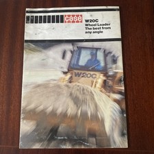 CASE "W20C" Wheel Loader Fold-out Sales Brochure GB 2801 093