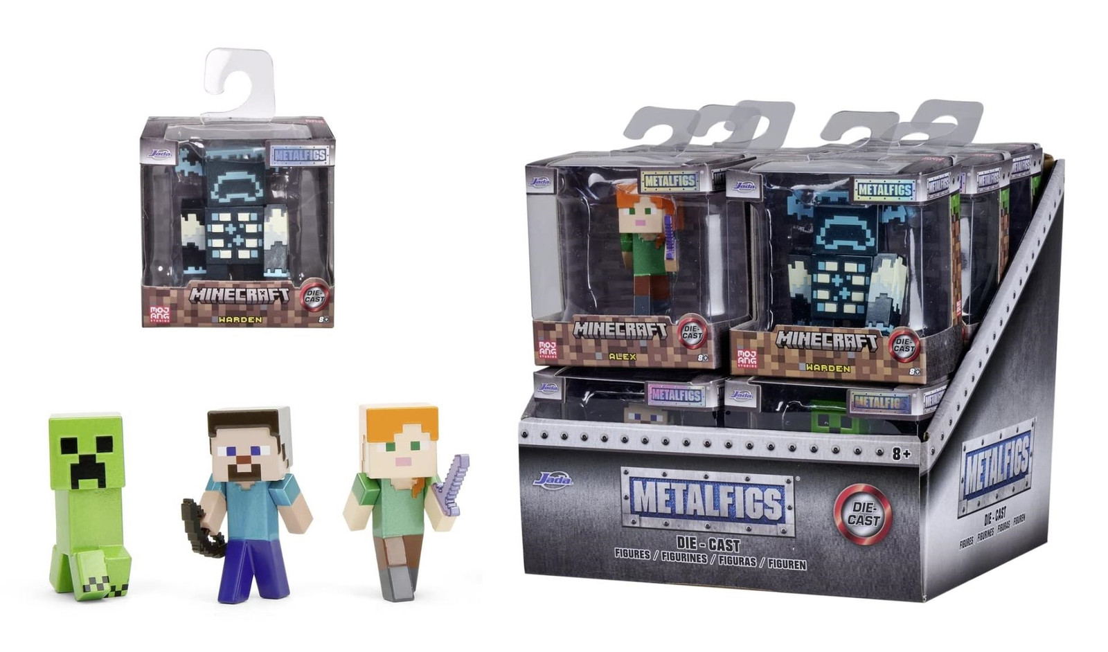 Minecraft: Jada Toys - Nano Metalfigs Diecast Minifigures 6 Cm -