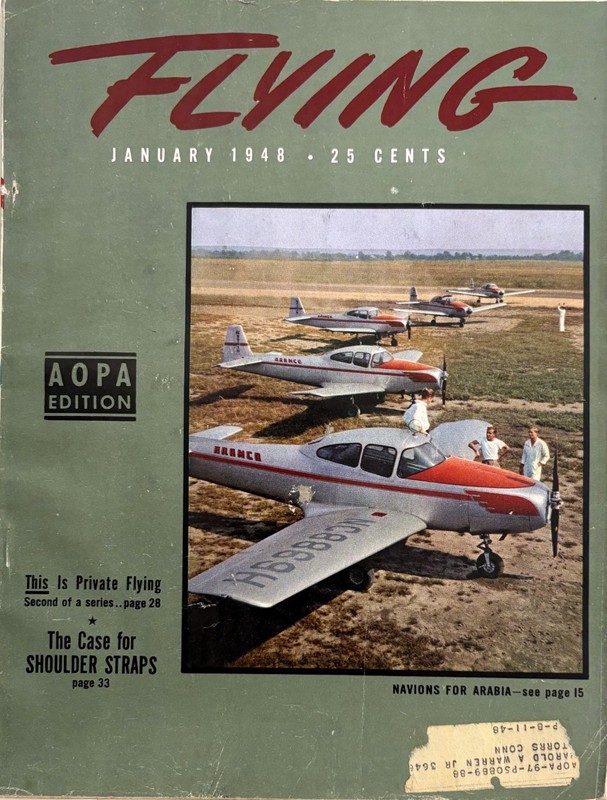FLYING Magazine, January 1948, Military & Civil Aviation, Stinson Voyager