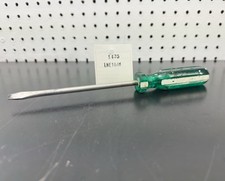 Used Vintage Slottedflat Screwdriver S-k Tools 70086 Made In Usa Green Handle