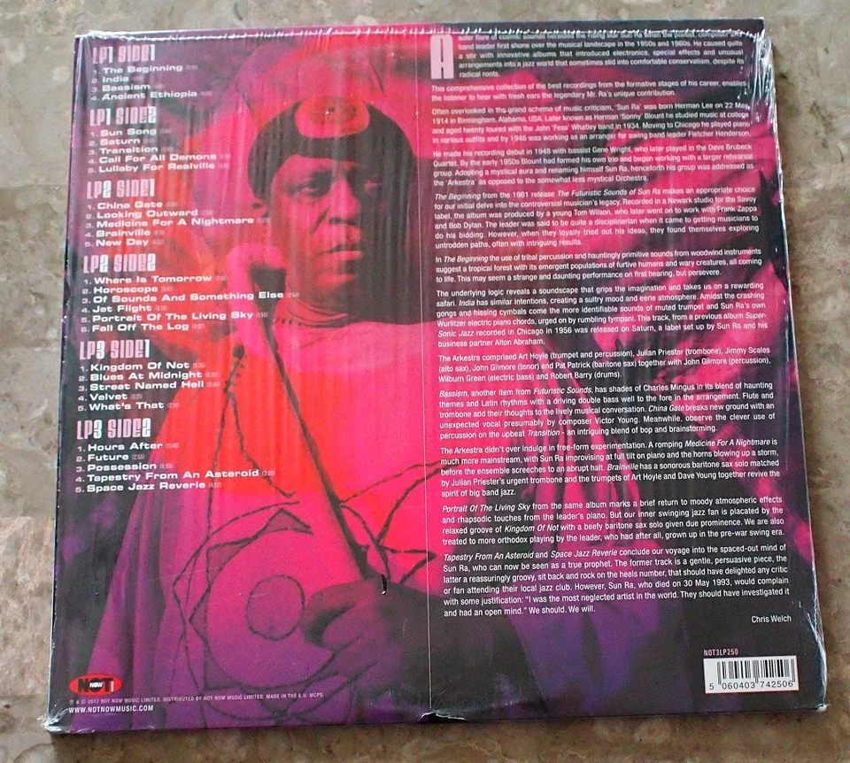 Sun Ra & His Arkestra Space Jazz 3 пластинки на РОЗОВОМ виниле почти как новые термоусадочные NOT3LP250 - Изображение 2 из 4
