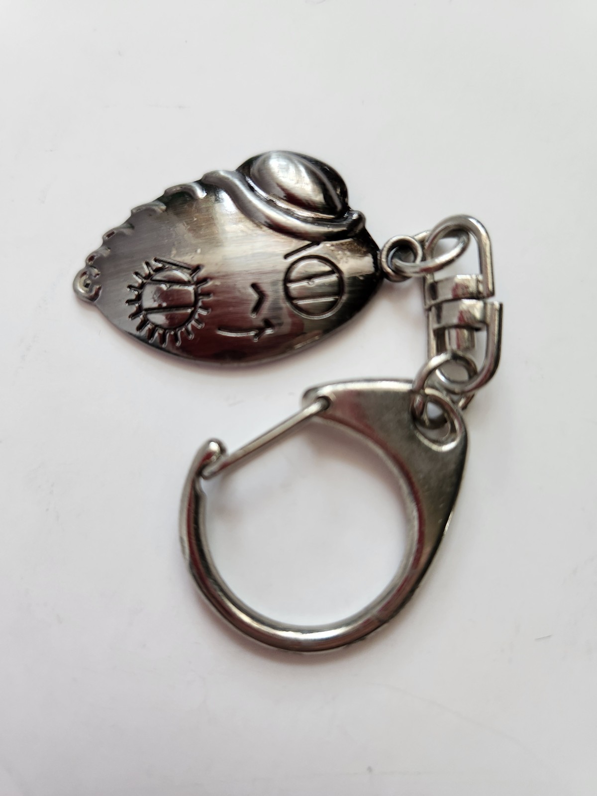 Family Guy Stewie Silver Metal Carabiner Keychain