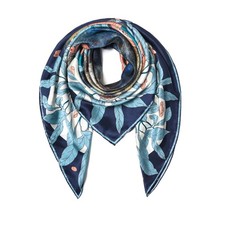 100 Mulberry Silk Scarf 43" Large Square Scarf Large Shawl - Women's Silk Ov...