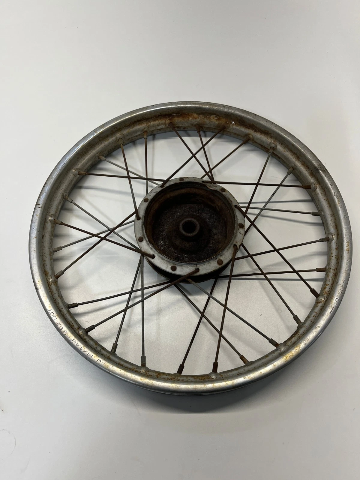 83 1983 Honda Urban Express 50 NU50 OEM Rear Back Rim Wheel Hub SLIGHT WOBBLE