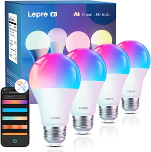 B1 AI Smart Bulb, Color Changing Light Bulbs, Work with Alexa and Google Assista