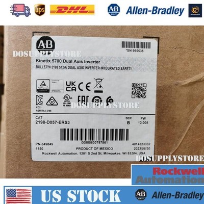 Brand New AB CAT 2198-D057-ERS3 FW 13.005 kinetix 5700 Axis inverter US Free Tax