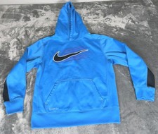 Nike Therma-Fit Blue Hoodie Boys Youth M 10/12