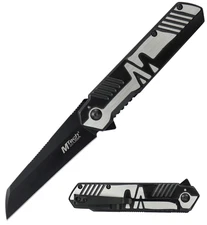 MTech Spring Assisted Folding Knife 3.25" 3Cr13MoV Steel Blade Stainless Handle