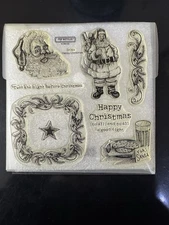 Close To My Heart Happy Christmas Clear Acrylic Stamps D1323