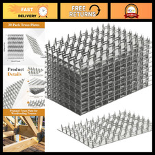 20 Pack 4x6" Pronged Truss Plates, Flat Mending Plates for Wood Connectors