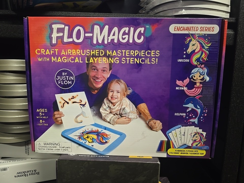 Flo-Magic Kids Enchanted Series Airbrush Marker Kit- 25-Piec