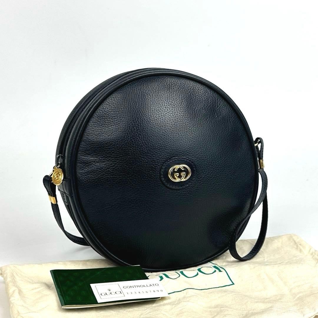 Minimal Interlocking Shoulder Bag Round Shape Gol… - image 21