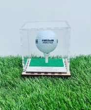 Golf Ball Display Case Stand Personalised Base Hole in One Club Champion Etc