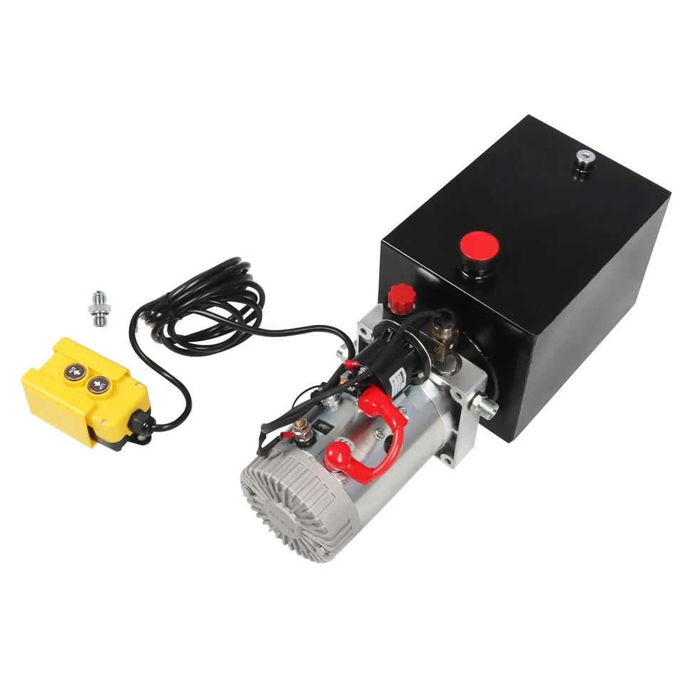 Heavy-Duty 12V Hydraulic Dump Trailer Pump - Fast Lifting & Remote Control - Image 3 of 4