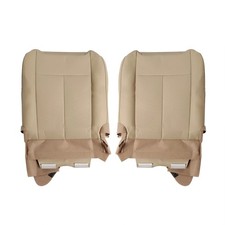 New For 07-14 Ford Expedition Driver & Passenger Leather Bottom Seat Cover Tan