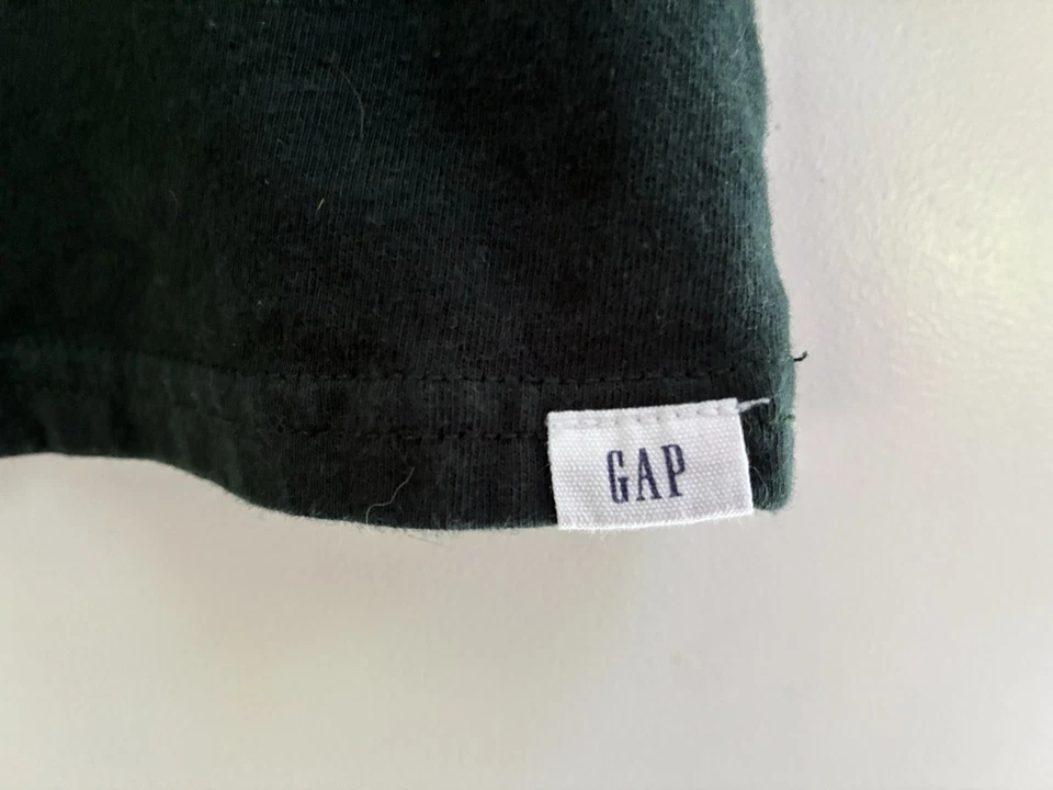 Camisa de manga larga Henley verde liso suave para niños Gap Kids verde Essex XL Foto 4 de 4