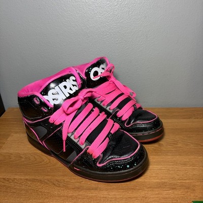 Osiris NYC 83 SLM ULT Women s sz 6.5 Black Pink Blue Skate Sneakers VTG Y2K