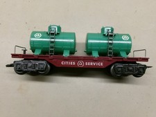Marx Cities Service Twin Tank Car Original Condition No Box O Gauge