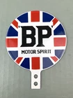 VINTAGE BP MOTOR SPIRIT OIL GASOLINE PUMP STATION PORCELAIN GAS TOPPER SIGN