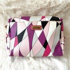Emilio Pucci Cosmetic Pouch Leather Clutch Mini Bag