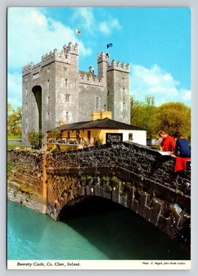 Bunratty Castle Co. Clare Ireland John Hinde Postcard Durty Nelly's Pub
