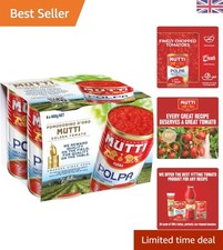 Authentic 100% Italian Tomatoes – Finely Chopped for Sauces, Pack of 4 x 400g