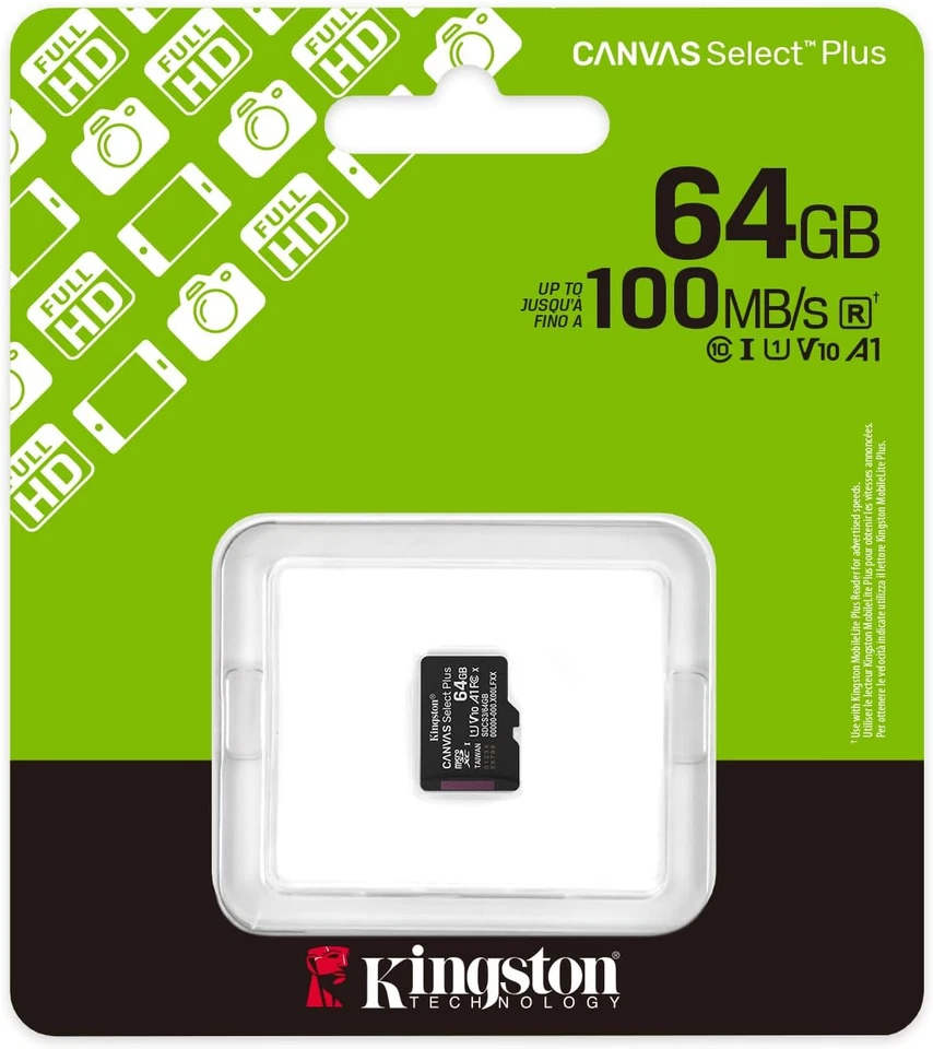Canvas Select plus Scheda Di Memoria Microsd 64GB Micsdxc Gen3 100R A1 Adattator - Immagine 3 di 4