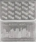 10 OZ WALL STREET WORLD TRADE CENTER NYC SILVER BAR BULLION / SILVER BARS