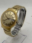 Vintage Timex 1980 Men’s 36MM Marlin Watch Day Date England 28418 10680 Running