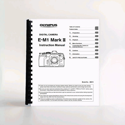 Olympus E-M1 Mark III Instruction Manual