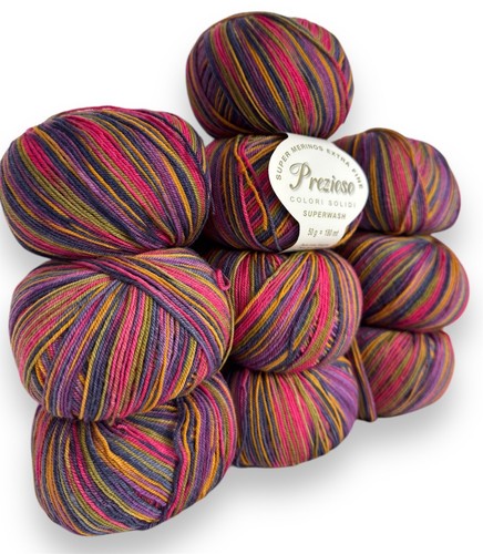 Merinowolle / Feine weiche 100% Merinowolle / Italien / Superwash / 10-Knäuel