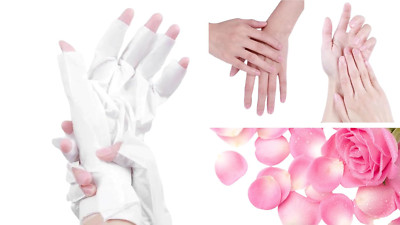 3 Pairs Rose Moisturizing Nourishing Manicure Hand Mask Collagen Rich in the Ess