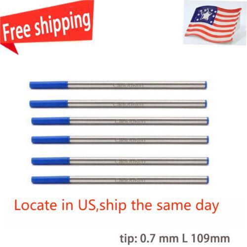 24x Blue tip: 0.7 mm L 109mm Refill fits for Waterman #S0112670 54090 - Picture 1 of 4