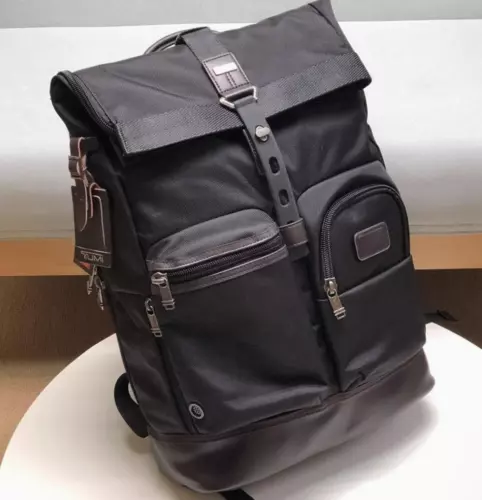 TUMI Luke Roll Top Rucksack Wasserdicht Schwarz Neu 222388D Exportprodukt - Bild 2 von 6