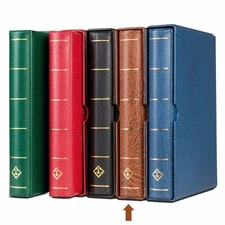 Lighthouse Stamp Pages Binder Vario F + Slipcase In Brown Currency Collection