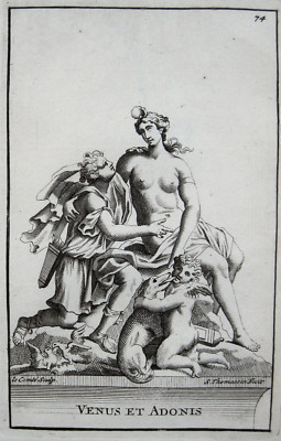 VENUS AND ADONIS THOMASSIN 1723 VÉNUS MYTHOLOGY VERSAILLES
