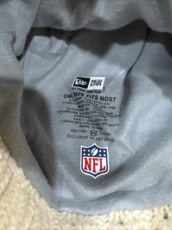 Dallas Cowboys Gorro Gorra Blanco Crema Azul Nueva Era Estrella Adulto Cordero Parsons Foto 4 de 4