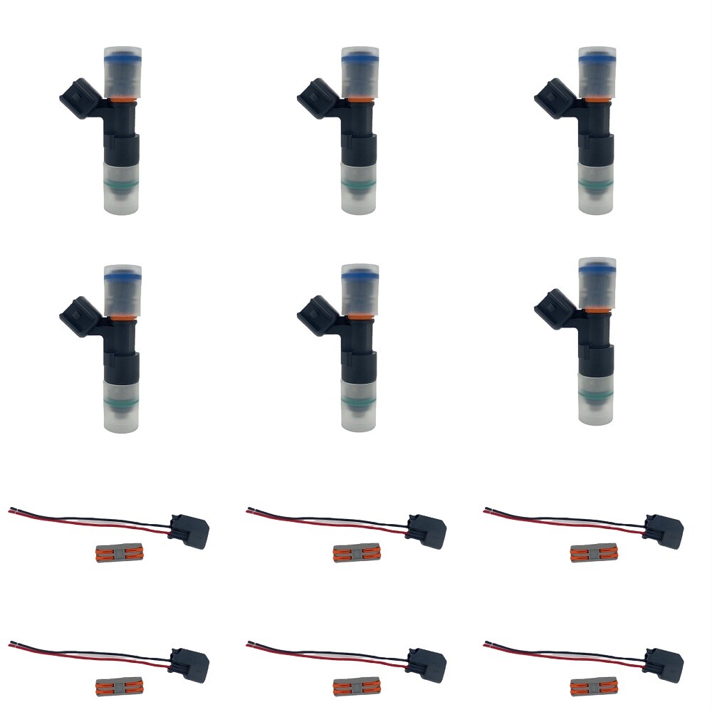 6x 550cc fuel injector EV14 for 0315 Nissan GTR 350Z 370Z Infiniti