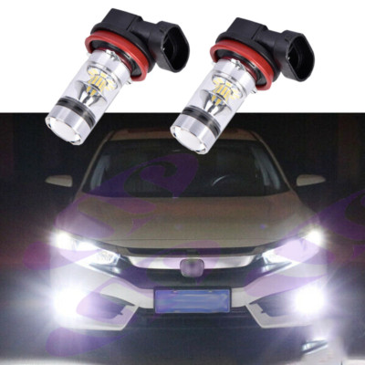 2x H11 H8 H16 LED Fog Light Bulbs Conversion Kit Lamp 35W 6000K High Power