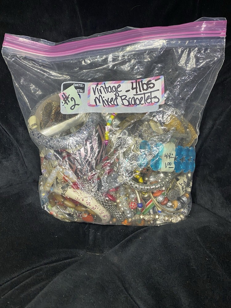 4lb Bag Of Vintage Bracelets
