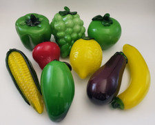 12 Vintage Murano Style Hand Blown Glass Fruits  Vegetables - You choose 
