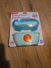 Skip Hop Easy-Serve Baby Kids Travel 8 oz. Bowl with Lid and Spoon