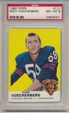 1969 Topps Football Rudy Kuechenberg (Rookie Card) (#117) PSA8 PSA. rookie card picture