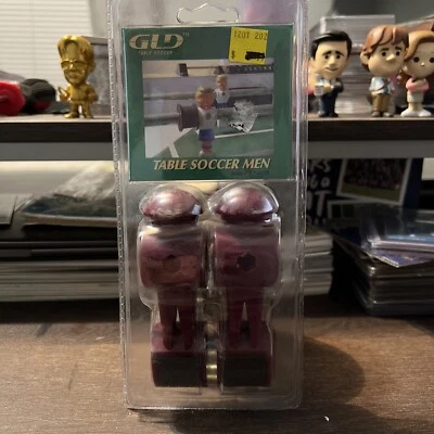 GLD PRODUCTS Red GLD Table Soccer Men Player 2 PCS Foosball Replacement 4.25” Tall 1.25” wide