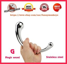 Pure Stainless Steel Handheld Full Body Massager Wand G-point Stimulate Massage