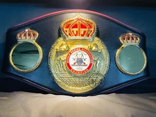 WBA World Boxing Association Championship Belt Leather Belt Custom Made Adult
