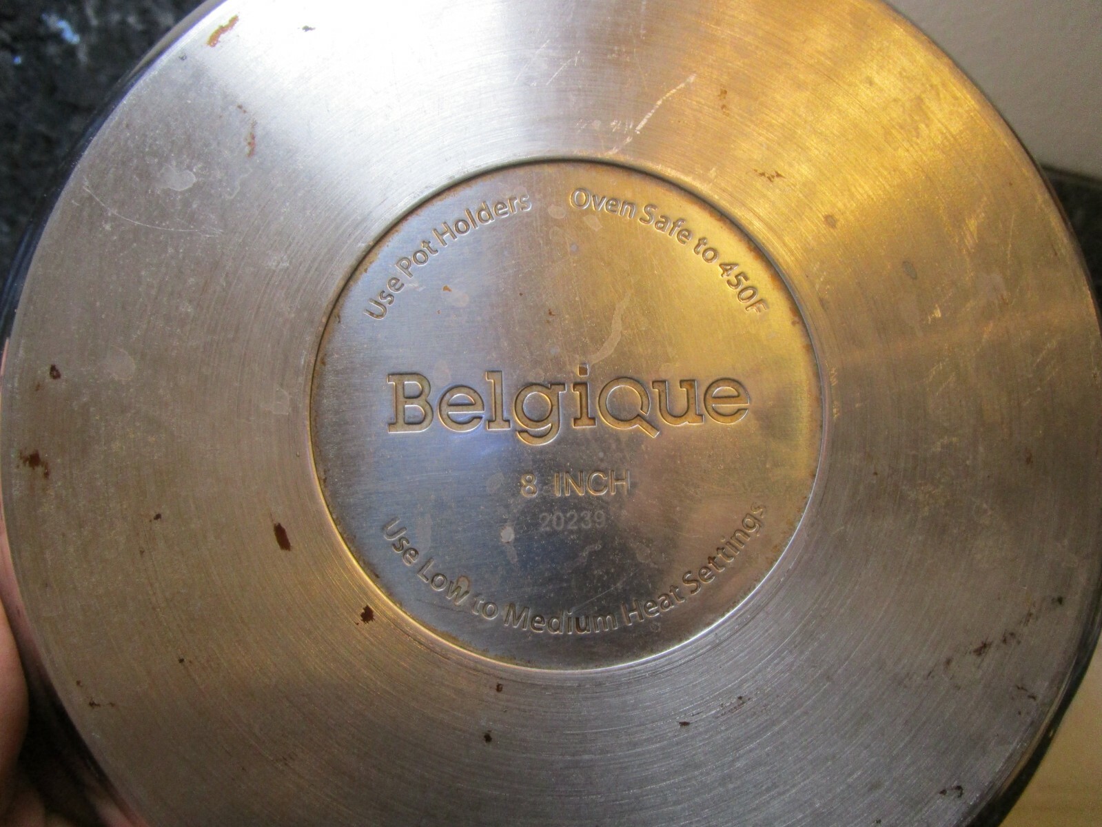 Belgique Stainless Steel 8" Chef Skillet Omelette Pan Oven Safe To 450