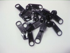 Zipper Pulls YKK  - 5C Coil Non-Locking Zipper Slides Black Only  - 12 slide lot