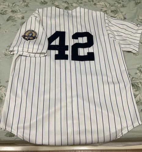 Mariano Rivera 2013 Retirement Jersey New York Yankees #42 Majestic Size L - Picture 2 of 8