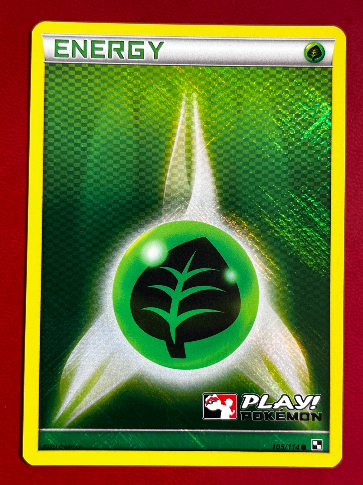 Pokemon Grass Energy Black & White League Player Promo 105 NM